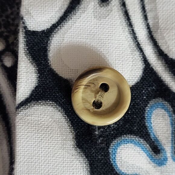 Vintage RJC Men's X-Large 100% Cotton Blue Black Shirt Casual Made in Hawaii USA - Picture 11 of 12